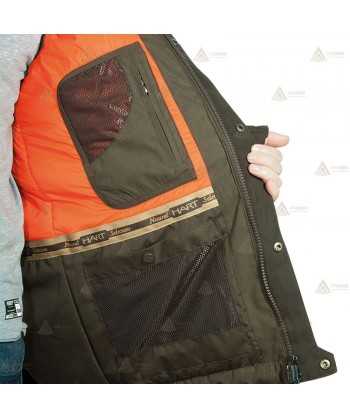Parka acolchada con membrana y capucha para actividades outdoor