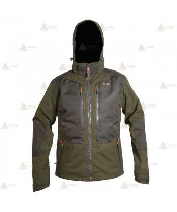Chaqueta ligera e impermeable con refuerzos para caza y pesca