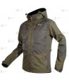 Chaqueta ligera e impermeable con refuerzos para caza y pesca