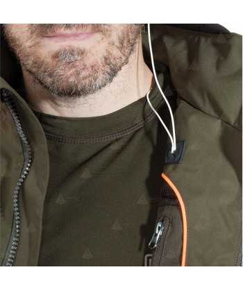 Chaqueta ligera e impermeable con refuerzos para caza y pesca