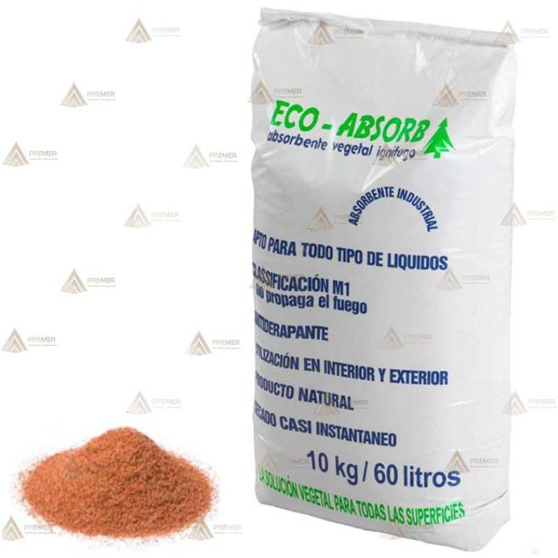 Granulado absorbente vegetal ignífugo para todo tipo de vertidos