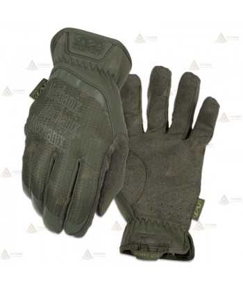 Guantes tácticos verde kaki elásticos y resistentes