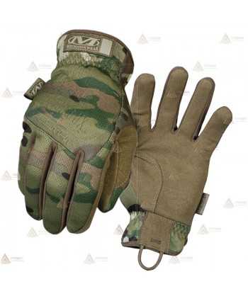 Guantes tácticos camuflaje kaki elásticos y resistentes