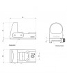 Visor punto rojo Kahales Helia RD con montura Weaver para tiro y caza