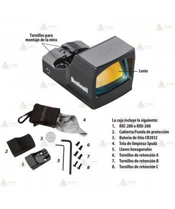 Visor Bushnell RXC-200 Ultra Compact Reflex Sight para arma corta