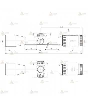 Visor KAHLES Helia - 1.6-8x42i 4-Dot para la caza
