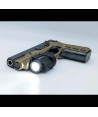 Linterna táctica blanca y con láser rojo para policía