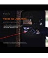 Linterna táctica blanca y con láser rojo para policía