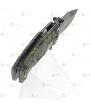 Navaja táctica K25 modelo Mohican II hoja de 7,8 cm color Camo Verde