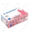 Guantes desechables de nitrilo rosa sin polvo