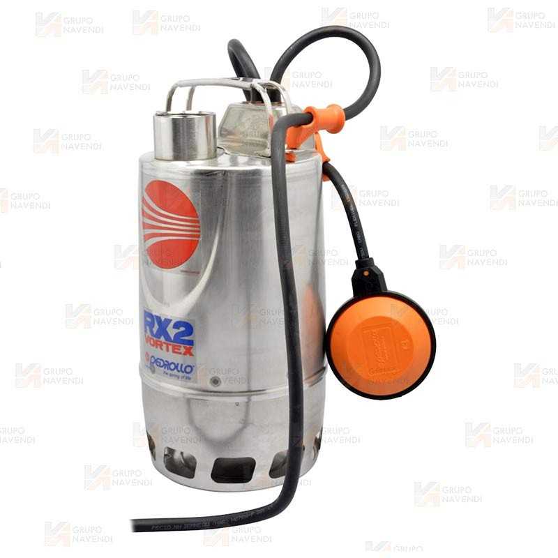 Electrobomba sumergible monofásica para aguas sucias (0,55 KW, 0,75 HP)
