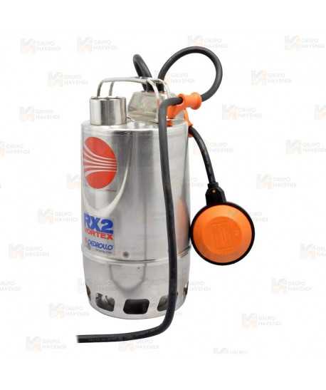 Electrobomba sumergible monofásica para aguas sucias (0,55 KW, 0,75 HP)