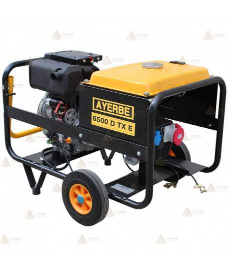 Grupo electrógeno trifásico con motor diésel (6,5 KVA / 4 KVA)
