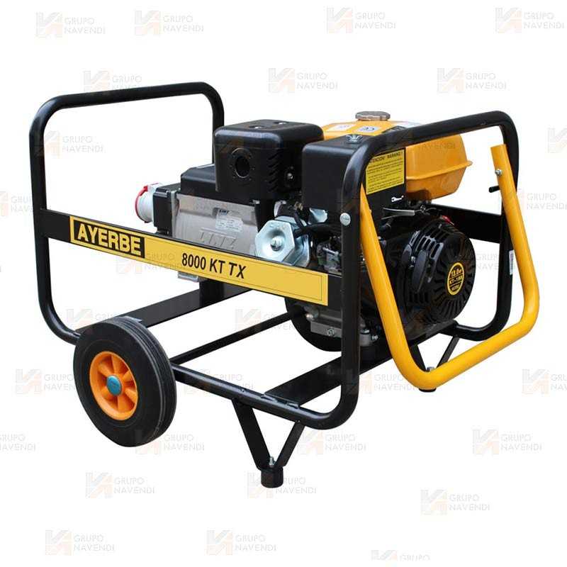 Grupo electrógeno trifásico a gasolina con arranque eléctrico  (8 KVA/6.400W)