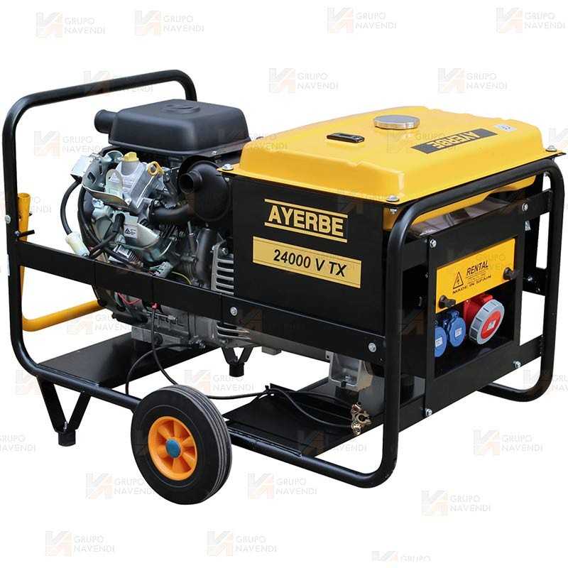 Grupo electrógeno trifásico a gasolina (24 KVA / 19.200 W)