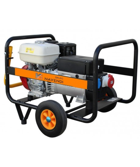 Grupo electrógeno trifásico Honda a gasolina con arranque eléctrico (5,5 KVA / 4.400W)