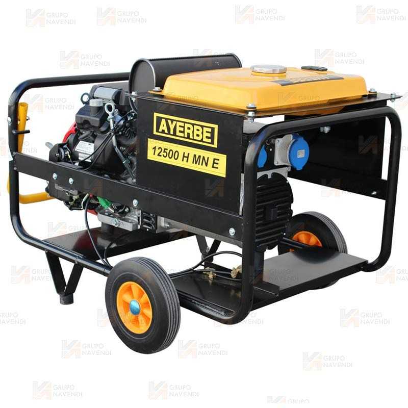 Grupo electrógeno monofásico Honda a gasolina con arranque eléctrico (9000 W / 400 V)