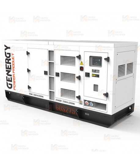 Grupo electrógeno diésel trifásico (275 KVA / 220 KW) Insonorizado