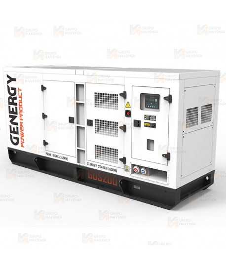 Grupo electrógeno diésel trifásico (204 KVA / 163 KW) Insonorizado