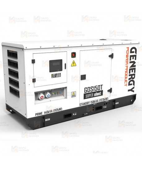 Grupo electrógeno diésel trifásico (158 KVA / 123 KW) Insonorizado