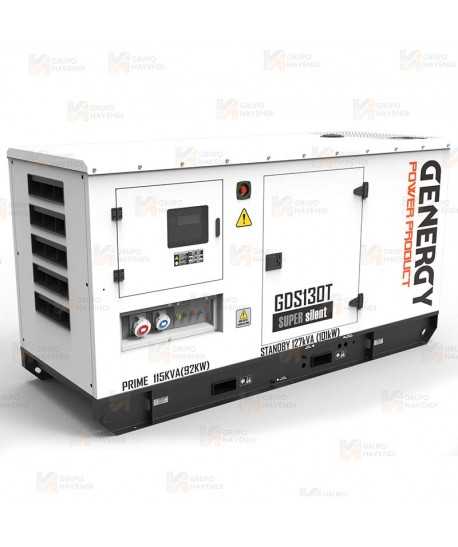Grupo electrógeno diésel trifásico (127 KVA / 101 KW) Insonorizado