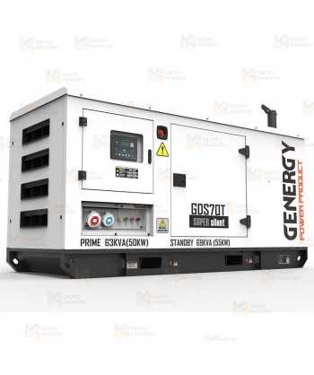 Grupo electrógeno diésel trifásico (69 KVA / 45.000W) Insonorizado