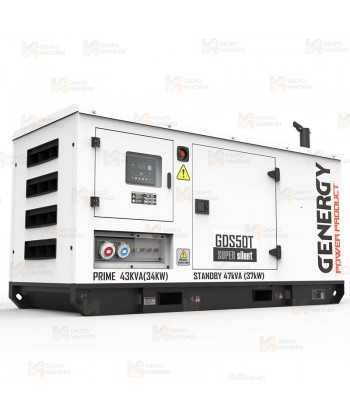 Grupo electrógeno diésel trifásico (47 KVA / 37.000W) Insonorizado