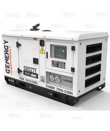 Grupo electrógeno diésel trifásico (27 KVA / 22.000W) Insonorizado