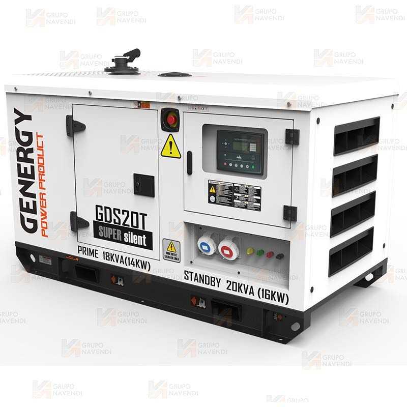 Grupo electrógeno diésel trifásico (20 KVA / 16.000W) Insonorizado