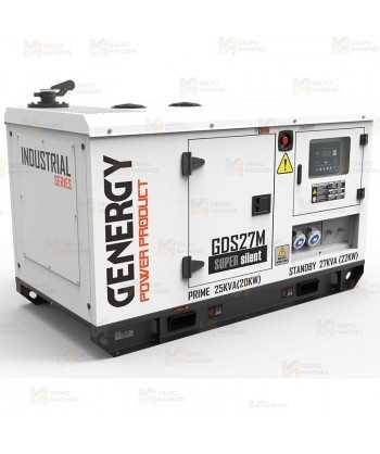 Grupo electrógeno monofásico diésel  (27 KVA / 22.000W) Insonorizado