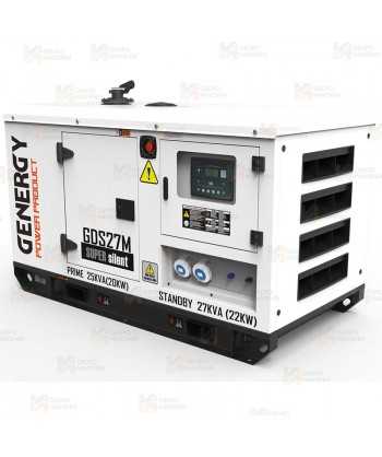 Grupo electrógeno monofásico diésel  (27 KVA / 22.000W) Insonorizado
