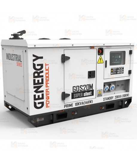 Grupo electrógeno diésel monofásico (20 KVA / 16.000W) Insonorizado