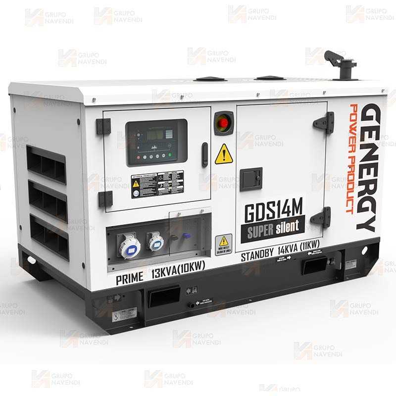 Grupo electrógeno diésel monofásico (14 KVA / 10.400W) Insonorizado