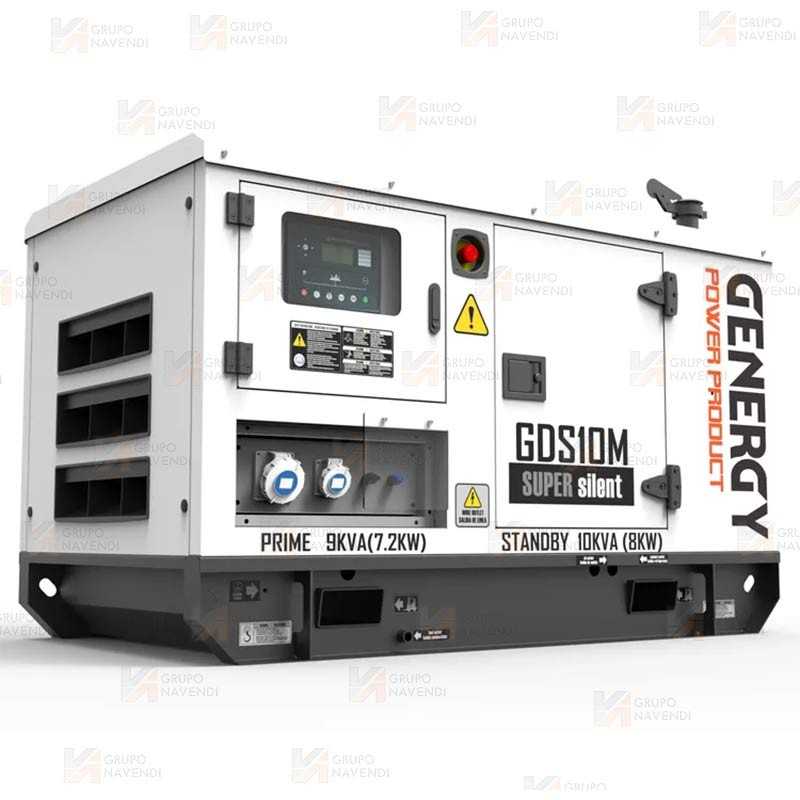 Grupo electrógeno diésel monofásico (10 KVA / 8.000W) Insonorizado