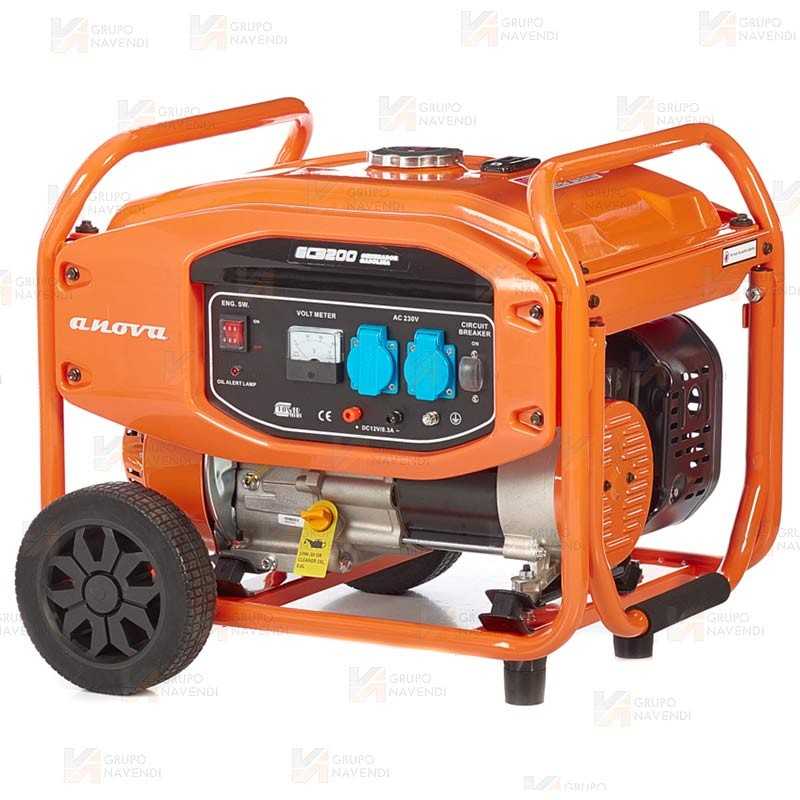 Generador monofásico a gasolina 4T (4 KVA / 3.200W)