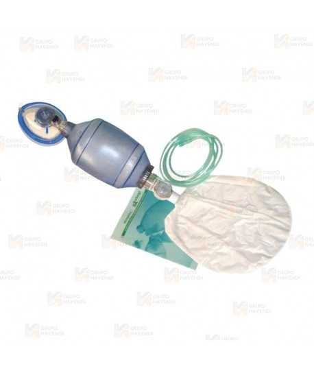 Resucitador para adulto con mascarilla de PVC