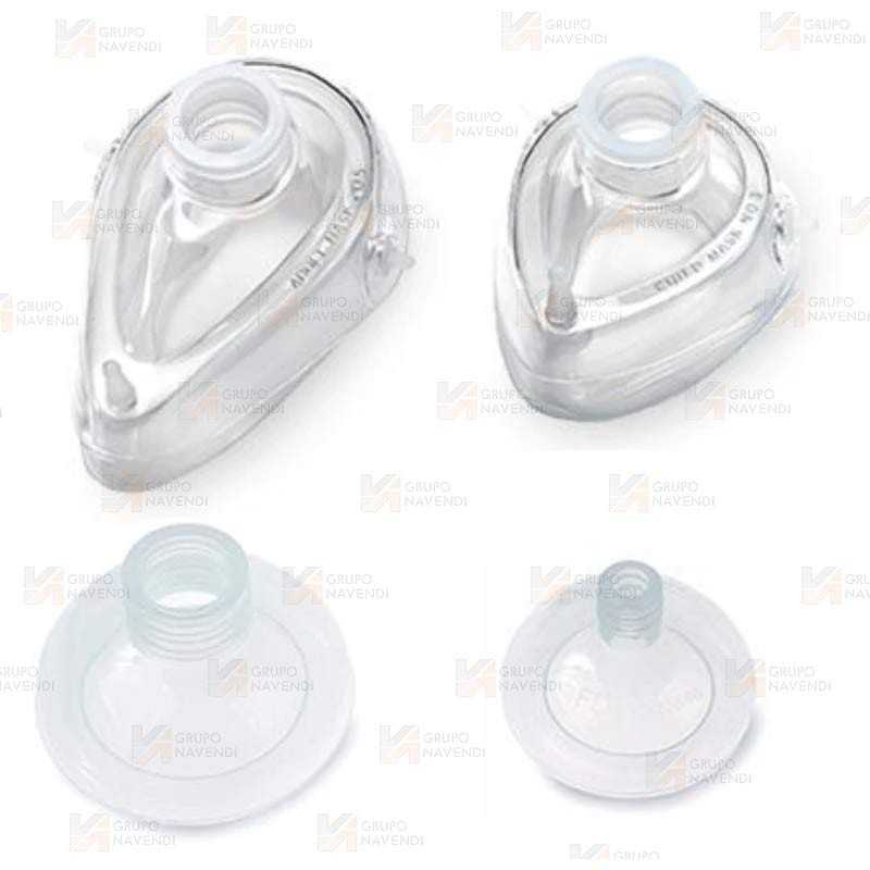 Mascarillas  de silicona esterilizables para resucitador