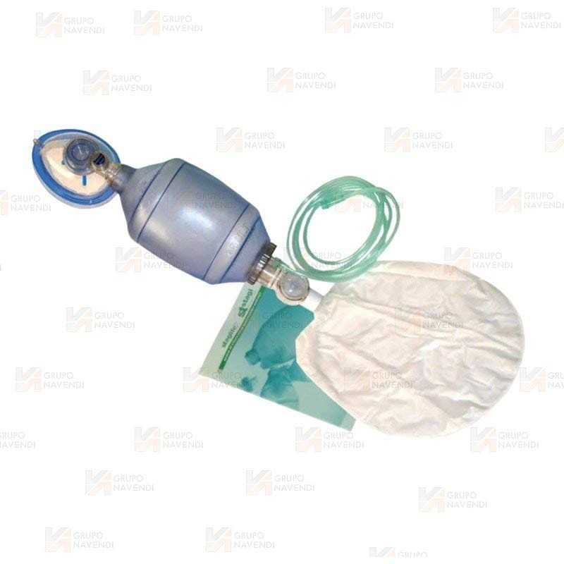 Resucitador para adulto con mascarilla de PVC