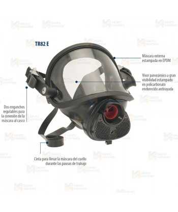 Equipo ERA para Bomberos con máscara TR82 a casco