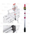 Porta suero telescópico plegable Track 4-30 de Spencer para camillas