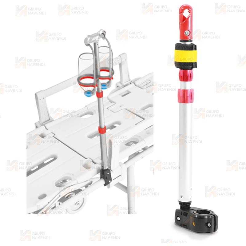 Porta suero plegable Track 4-28 para camillas de Spencer