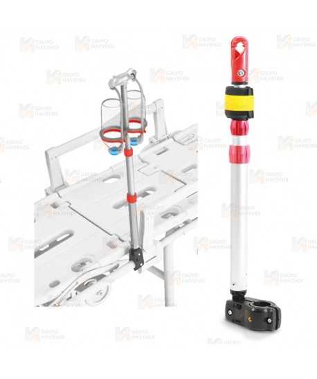 Porta suero plegable Track 4-28 para camillas de Spencer