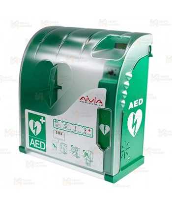Vitrina AIVIA 200-AC con alarma y calefacción para desfibrilador