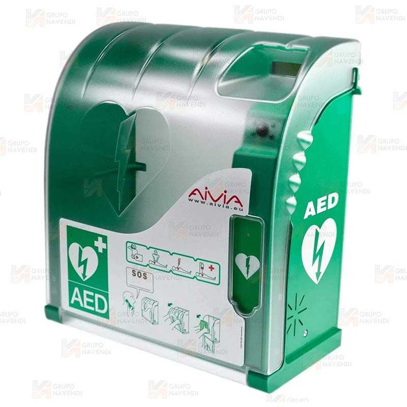 Vitrina AIVIA 320-A con alarma, teléfono y conexión a una Central