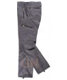 Pantalón sport multibolsillos de viscosa con refuerzos
