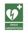 Adhesivo Espacio Cardioprotegido DIN-A4