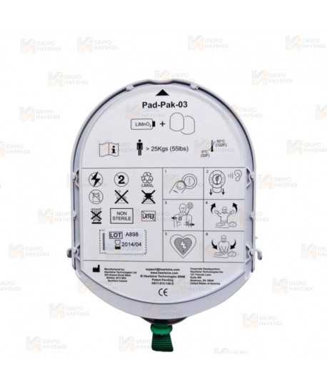 PAD-PAK Adulto con batería y electrodos para desfibriladores Samaritan