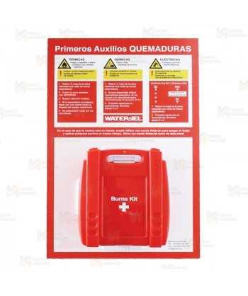 Panel con botiquín profesional WaterJel PIBK para quemaduras