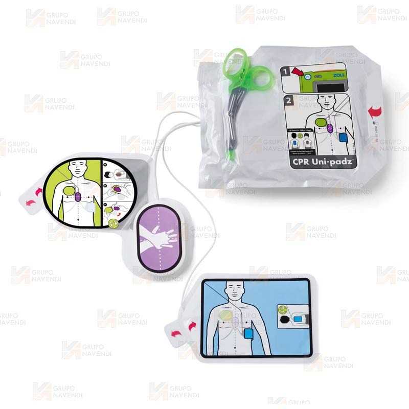 Electrodos CPR Uni‐padz para desfibriladores AED 3 y AED 3 BLS