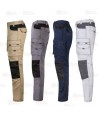 Pantalón de trabajo multibolsillos con refuerzos en tejido canvas